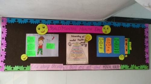 Students mark World Mental Health Day with an awareness campaign