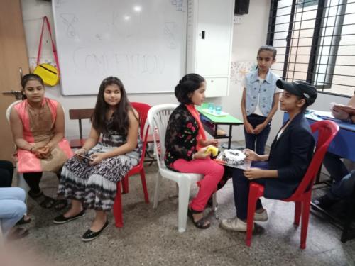 3 Students performing in the English Play Competition