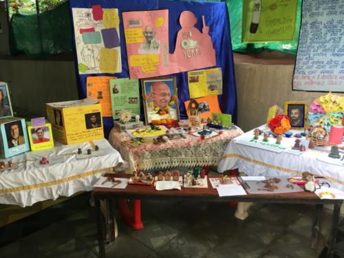 Artifacts made by Students of Sharon on Gandhi Jayanti
