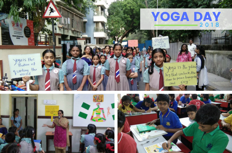 Sharon School Celebrates YOGA DAY 2018
